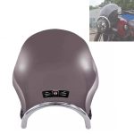 Motorcycle Universal Windshield With Headlight Ring 7.0-7.5 Inch Smoke Black Finest Quality Suzuki GS150 – Yamaha YBRG