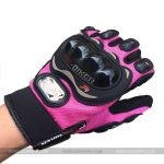 Women PRO Biker Gloves Pink