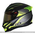 ID SPARTAN S1 MATT BLACK MOTORCYCLE HELMET
