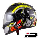 ID SPYDER D3 HELMET BLACK CHROME VISOR