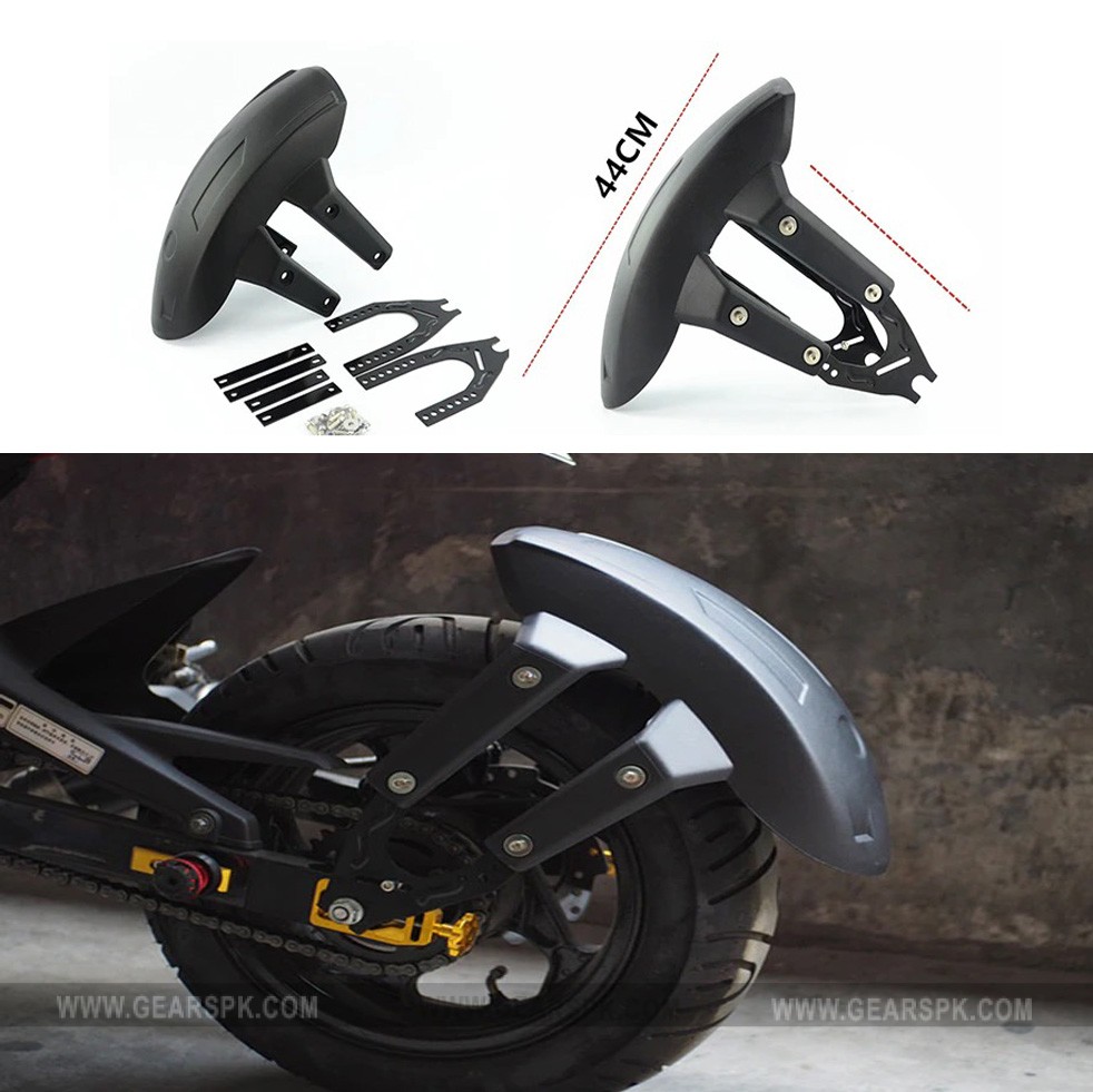 SALAKA 1PC Black Mudguard Motorcycle Accessories Rear Fender Mudguard 