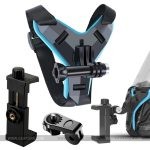 Motorcycle Helmet Chin Stand Mount Holder for Mobile Phones Camera Action Cam Go Pro