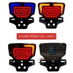 Motorcycles Bike CD 70 And CG 125 LED Fancy Tail Light Stop Turn Signal with Scanning Dynamic Animation Breathing DRL