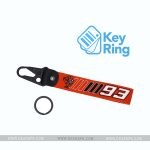 1-PC Motorcycle Collectable Strap Embroidery Keyring Keychain For Honda Yamaha Suzuki Ducati BMW Aprilia Kawasaki Benelli 93 Design Key Ring Chain