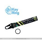 1-PC Motorcycle Collectable Strap Embroidery Keyring Keychain For Honda Yamaha Suzuki Red Ducati BMW Aprilia Kawasaki Benelli Harley Davidson Key Ring Chain NEW MONSTER ENERGY