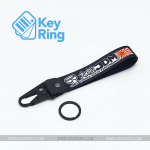 1-PC Motorcycle Collectable Strap Embroidery Keyring Keychain For Honda Yamaha Suzuki Ducati BMW Aprilia Kawasaki Benelli JDM Key Ring Chain