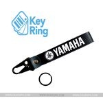 1-PC Motorcycle Collectable Strap Embroidery Keyring Keychain For Yamaha YBR, YBRG, YBZ, YBZ-DX, YD100, R3, R1 Black