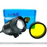 1-PC KZ30 CREE 40W White with Yellow Lens Adjustable Motorcycle LED Headlight Zoom in Out Fog Light