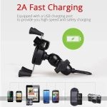 Motorcycle Bicycle Anti Slip Phone Holder With Turbo Charger 5v 2.4A Moto Bike Navigation Support Bracket Adjustable Motorcycle Rear View Mirror Mount Handlebar