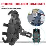 Motorcycle HJG Phone Holder Shockproof Bike Handlebar Mirror Mobile Phones Holder for 4.7-7 inch Cell phone Adjustable Mount Bracket