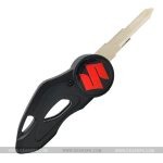 1-PC Motorcycle Uncut Flip Key Jack Knife Key Chain Plastic Body Suzuki Logo for Suzuki Bikes