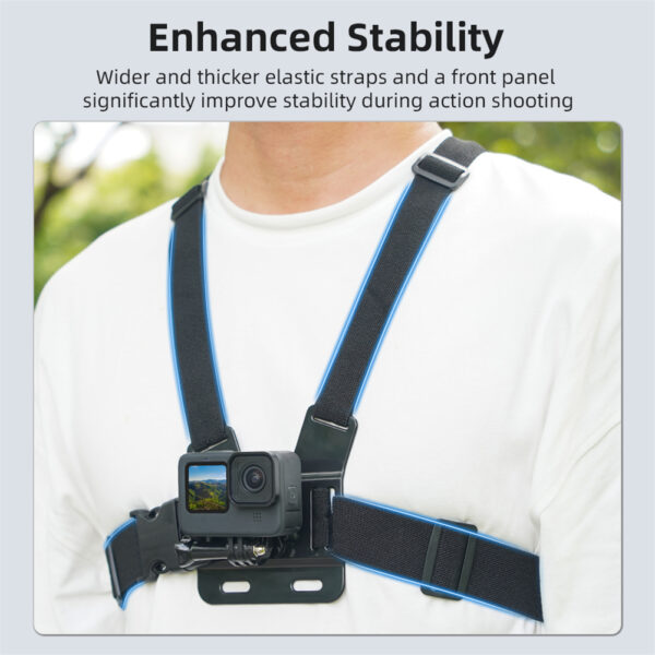 BSDDP Chest Mount Head Mount Chest Belt Head Strap Mount Action camera mount for GoPro Hero 13 12 11 10 9 Insta360 DJI Osmo Action Camera Accessories without Mobile holder - Image 3