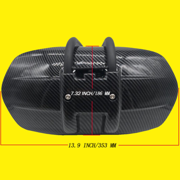 Motorcycle Universal Carbon Fiber Style Rear Mudguard Rear Wheel fender Splash Guard Rear Wheel Cover Splash Guard Mudguard For Yamaha , Suzuki, Honda Bikes - Image 8