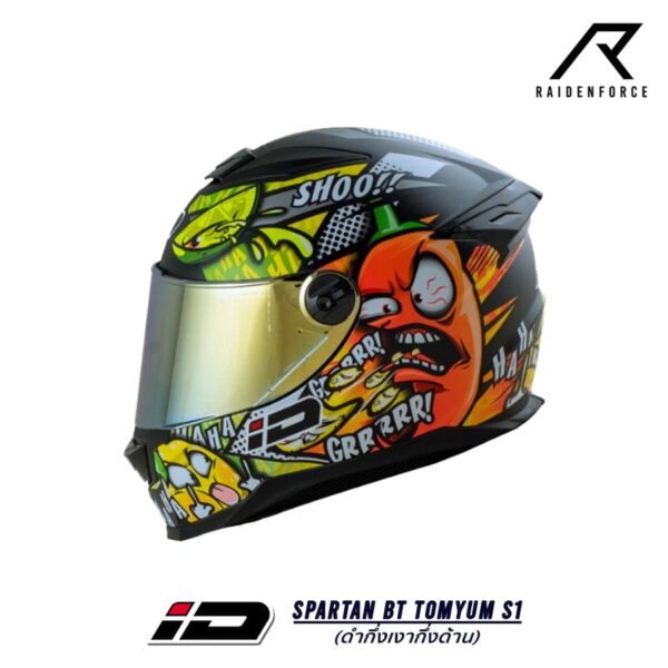 ID HELMET SPARTAN BT TomYum S1 - Index Thailand Motorcycle Racing Helmet DOT ECE certified Size M L XL - Image 3