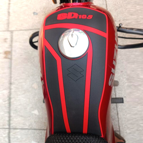 1 PC Motorcycle Motorbike Fuel Tank Pad Silicone Suzuki GD110 Non Slip Pad With Double Tape Black
