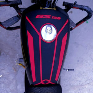 1 PC Motorcycle Motorbike Fuel Tank Pad Silicone SUZUKI GS150 Non Slip Pad With Double Tape Black