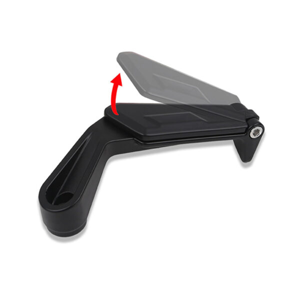 Motorcycle Handlebar Rear View Bar End Folding Mirror with Hand Guards folding Rearview Mirror Angle Adjustable Fits all Bikes - Image 7