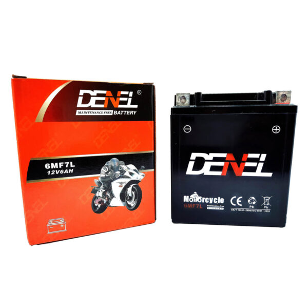Honda CG150 Denel Dry Battery 7AH-12V AGM Technology Motorcycle Battery - Image 2