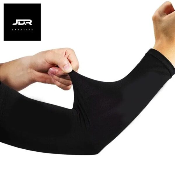 JDR motorcycle Arm sleeves Cover Lightweight breathable comfortable for every ride summer winter Black Color - Image 3