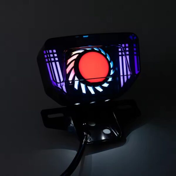 NEW Lava RGB Honda LED Smoke Back Light Tail Light with Indicators Turn Signal Fancy Sporty For Honda CD70 & CG125 - Image 4