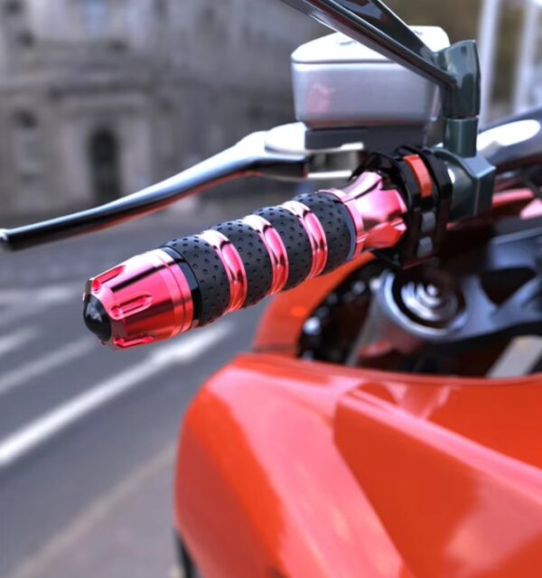 New Universal CNC Aluminum Rubber Rizoma Motorcycle Handle Grips Honda Suzuki Yamaha R033 - Image 7