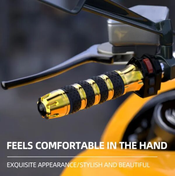 New Universal CNC Aluminum Rubber Rizoma Motorcycle Handle Grips Honda Suzuki Yamaha R033 - Image 6