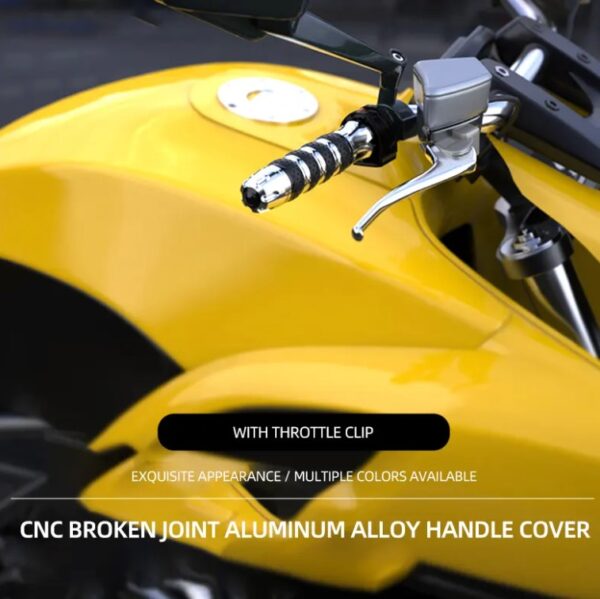 New Universal CNC Aluminum Rubber Rizoma Motorcycle Handle Grips Honda Suzuki Yamaha R033 - Image 5