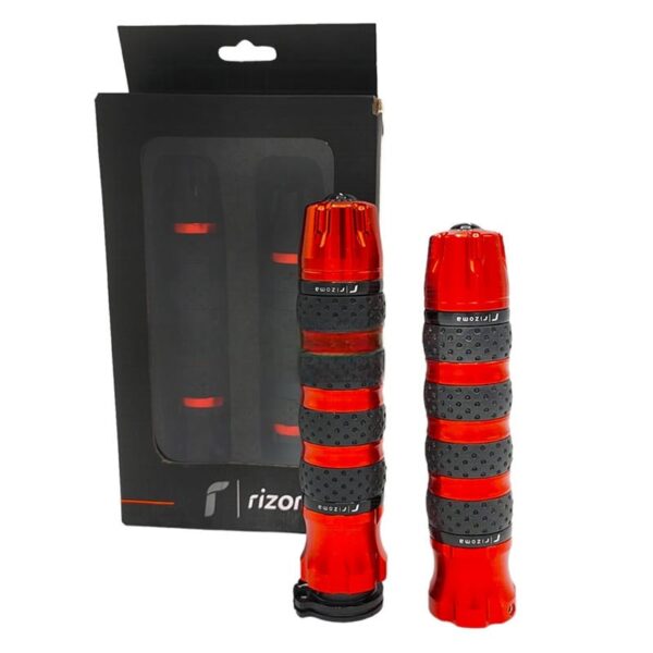 New Universal CNC Aluminum Rubber Rizoma Motorcycle Handle Grips Honda Suzuki Yamaha R033 - Image 2