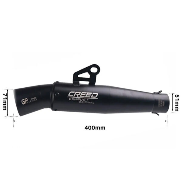 Universal Motorcycle GP CREED Warrior Exhaust Muffler Stainless Steel Escapes Pipe Motorcycle Exhaust System Tube pipe - Image 5