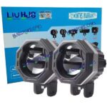 HJG 125 P49 Original Fog Light Hexagon Dual Lens 120W Foglight New Model with Power Adaptor Foglight Ultra Wide Dual Intensity LED Driving Fog Lights White/Yellow (2*60W = 120W Total) Universal For All Cars & Bikes