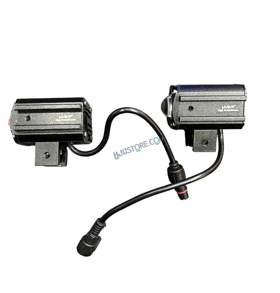 HJG CO-2 30W plus 30W 60W (30 * 2) Future 1 LED Mini Drive Light Red Devil Eye Light Co2 Multiple Connecting Red Yellow White Color With Wiring Harness Kit - Image 5