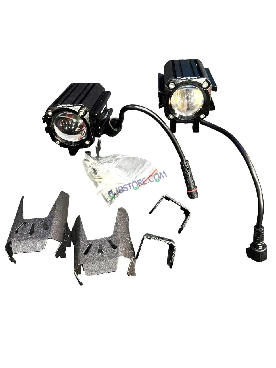 HJG CO-2 30W plus 30W 60W (30 * 2) Future 1 LED Mini Drive Light Red Devil Eye Light Co2 Multiple Connecting Red Yellow White Color With Wiring Harness Kit - Image 4