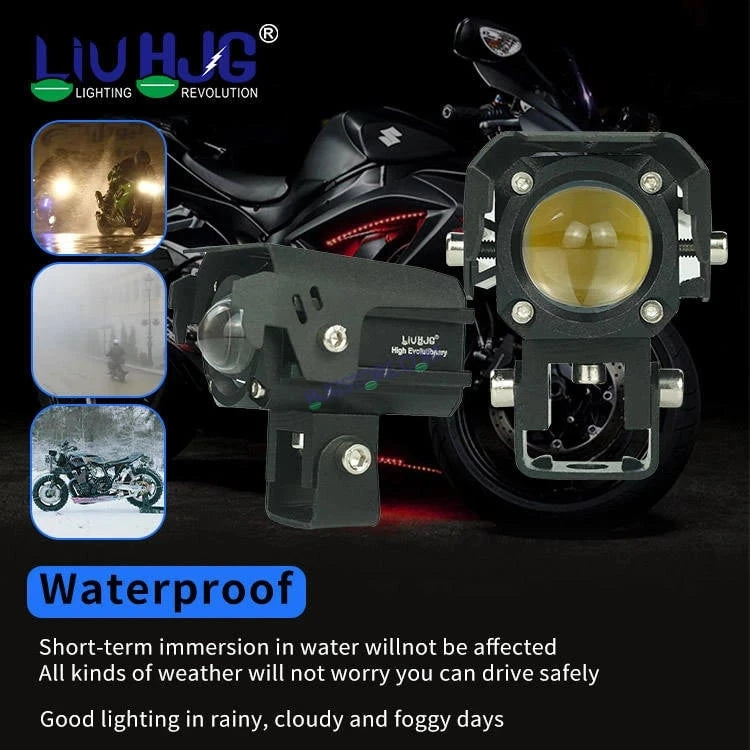 HJG 80W Mini Drive New Version Devil Mini Drive New Version 6 80W (40 * 2) Future 1 LED Mini Drive Light Red Devil Eye Light Co2 Multiple Connecting Red Yellow White Color With Canbus Kit - Image 4