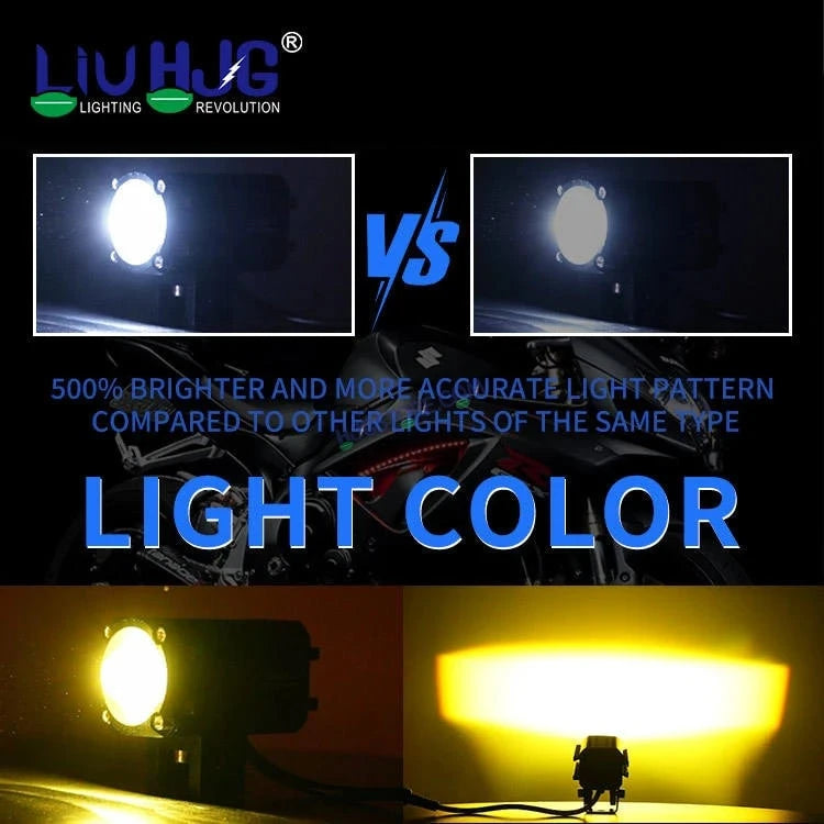 HJG 80W Mini Drive New Version Devil Mini Drive New Version 6 80W (40 * 2) Future 1 LED Mini Drive Light Red Devil Eye Light Co2 Multiple Connecting Red Yellow White Color With Canbus Kit - Image 3