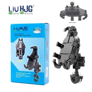 HJG Pro Spider Mobile Holder with Jaw Grip Damper Anti Vibration for Bike, Two Wheelers Universal HJG Mobile Holder Pro Spider Anti-Shake Anti-Theft Zero Vibration Shockproof Mobile Holder