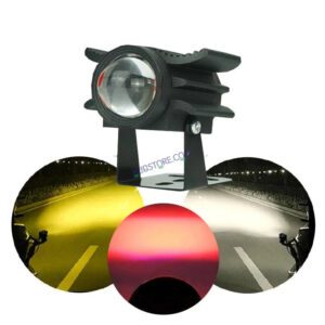 HJG Devil Fly Foglight 40W with Red DRL Mini Fly Foglight Light Red Devil Eye Light Multiple Connecting Red Yellow White Color HJG Mini Devil Fly Foglight, Pack of 1 New Model HJG