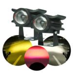 HJG Devil Fly Foglight 80W with Red DRL Mini Fly Foglight Light Red Devil Eye Light Multiple Connecting Red Yellow White Color HJG Mini Devil Fly Foglight, Pack of 2 New Model HJG