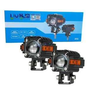 HJG Hazard Series S59 Single Lens Foglight 80W | Red DRL & Amber Hazard Projector
