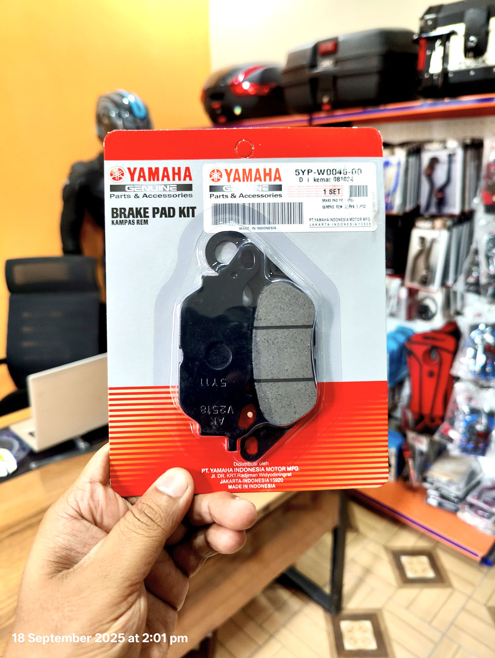 Upgraded - Motorcycle Front Disc Pad for Yamaha YBR, YBR-G, YBZ-DX imported OEM - Image 2