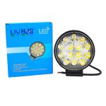 HJG 12-14 Beads External Motorcycle LED Focus Lights - 36W/42W Multi-Function White, Yellow & Flasher Models