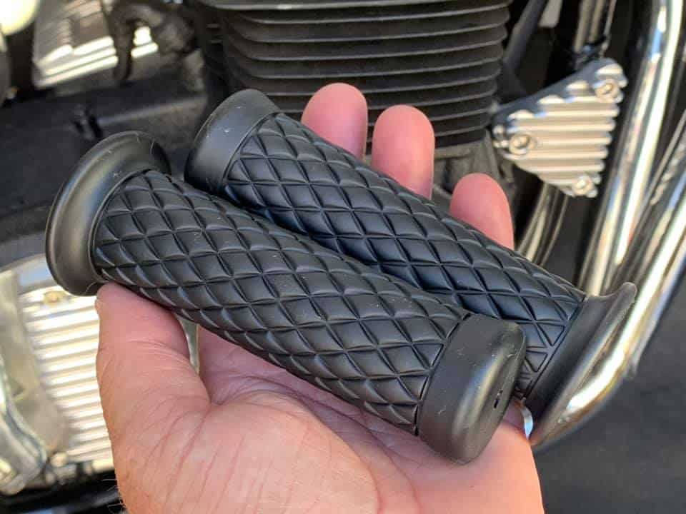 Universal 7/8" Motorcycle Hand Grips - Non-Slip Gel Rubber Handlebar Grips for Cafe Racer, Dirt Bike, Honda, Suzuki, Yamaha - Image 2