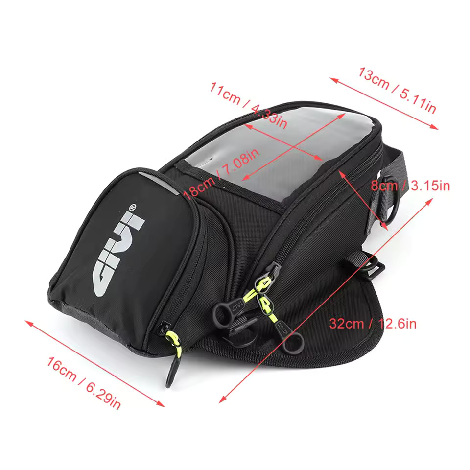 Waterproof Fuel Bag Magnet Navigation Saddlebag Large Transparent Window Motorcycle Backpack Navigation Bag Motorcycle - Image 2