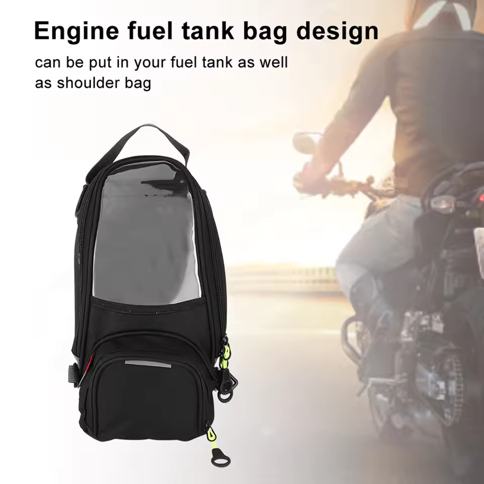 Waterproof Fuel Bag Magnet Navigation Saddlebag Large Transparent Window Motorcycle Backpack Navigation Bag Motorcycle - Image 5