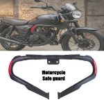 Motorcycle Chinese Crash Guard - 16 Gauge Iron with Plastic Moulded Sliders - Heavy Duty Safety Protection for Suzuki GD110 & Honda CG125 CG150