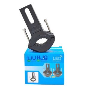 HJG 2PC Universal Heavy-Duty LED Fog Light Mount Brackets & Crash Bar Clamps for Motorcycles Clamp Brackets Adjustable Spotlight Mount Holder support for Cafe Racers Bikes model J-S08