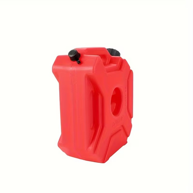 5L Portable Jerry Can Fuel Bottle | Lockable Extra Reserve Petrol & Diesel Tank | Heavy-Duty Motorcycle Gasoline Container with Built-in Spout | Touring Fuel Bottle - Image 3