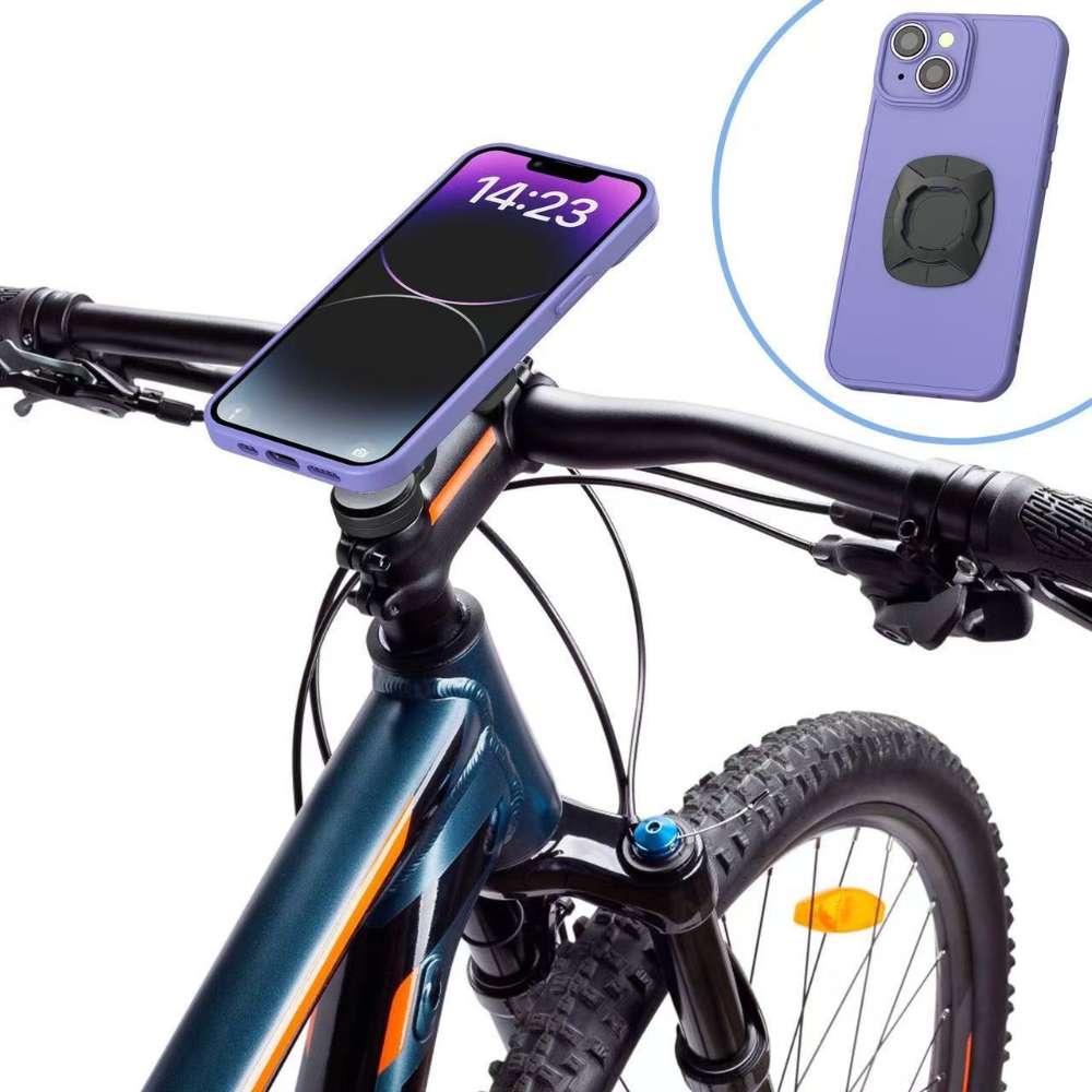 Universal Motorcycle & Bicycle Phone Holder | Shock-Absorbing Quick Lock Stand for MTB, Scooter & Motorbikes | 360° Rotating Smartphone Mount - Image 3
