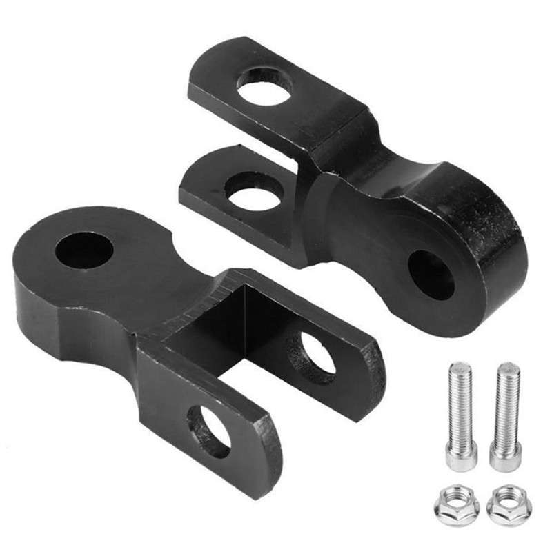 2-PCS Motorcycle Rear Shock Height Extension Risers | Aluminum Alloy Suspension Extender for Motorbikes, Scooty & Scooters | Enhanced Ride Height & Stability - Image 4