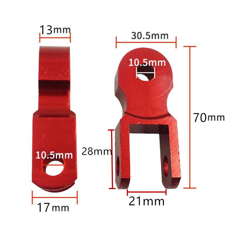 2-PCS Motorcycle Rear Shock Height Extension Risers | Aluminum Alloy Suspension Extender for Motorbikes, Scooty & Scooters | Enhanced Ride Height & Stability - Image 3