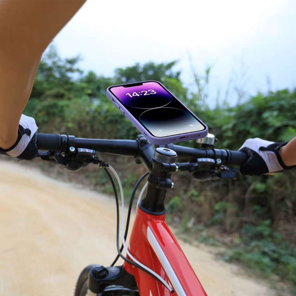 Universal Motorcycle & Bicycle Phone Holder | Shock-Absorbing Quick Lock Stand for MTB, Scooter & Motorbikes | 360° Rotating Smartphone Mount - Image 7